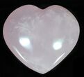 Polished Rose Quartz Heart - Madagascar #63035-1